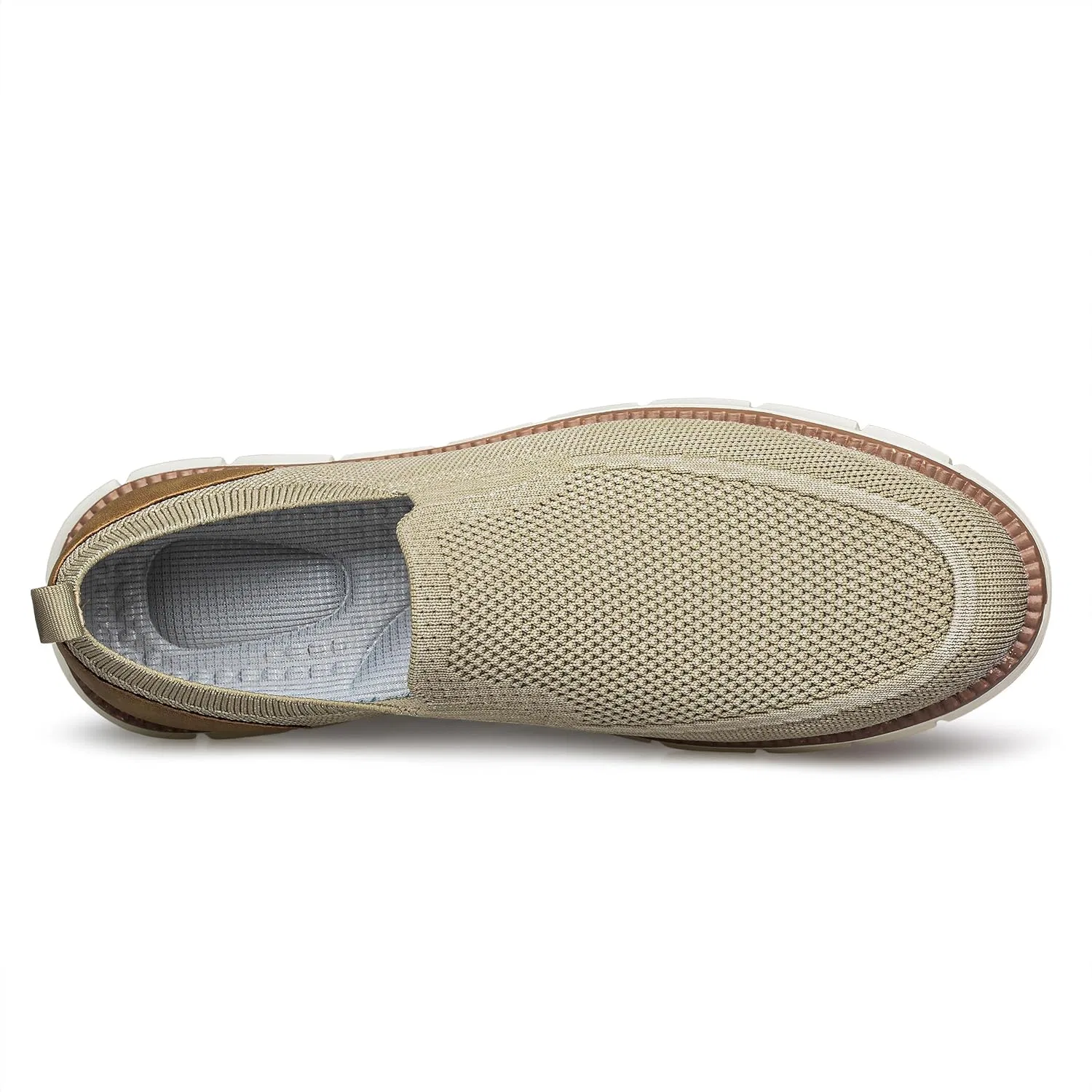 Мужские повседневные мокасины с сеткой, дышащие, Khaki AFB — фото 3