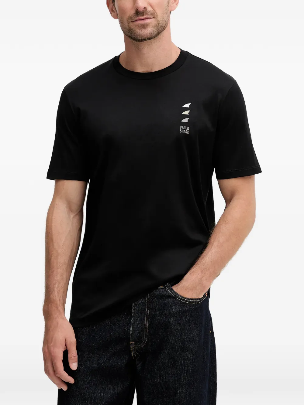 

Футболка с логотипом Paul & Shark, черный