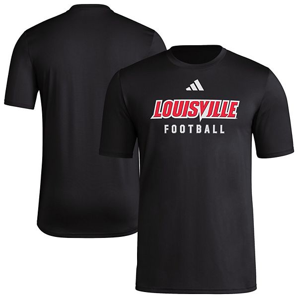 

Мужская черная футболка louisville cardinals для тренировок и предыгровой разминки Adidas