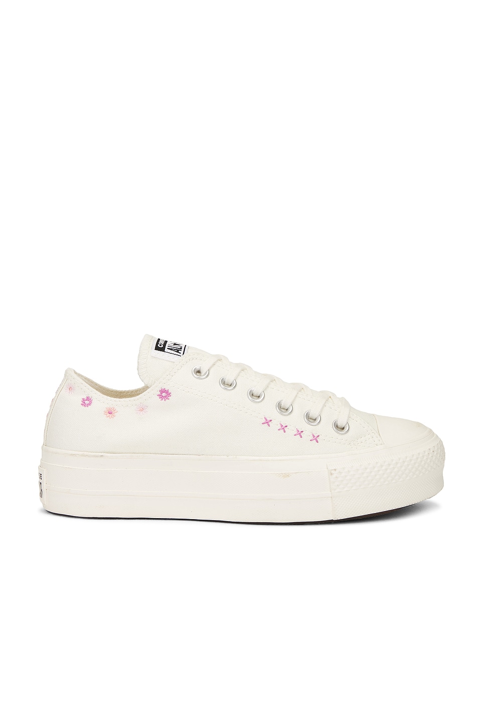 Кеды Chuck Taylor All Star Lift с цветочной вышивкой, egret, sugar berry & cactus bud