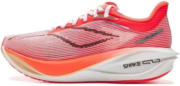 

Мужские беговые кроссовки с углеродной плитой, легкие, дышащие, с амортизацией, для ходьбы, тенниса, нескользящие спортивные обувь Generic, красный