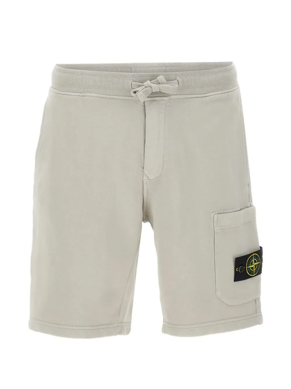 Хлопковые шорты с завязками Stone Island, бежевый