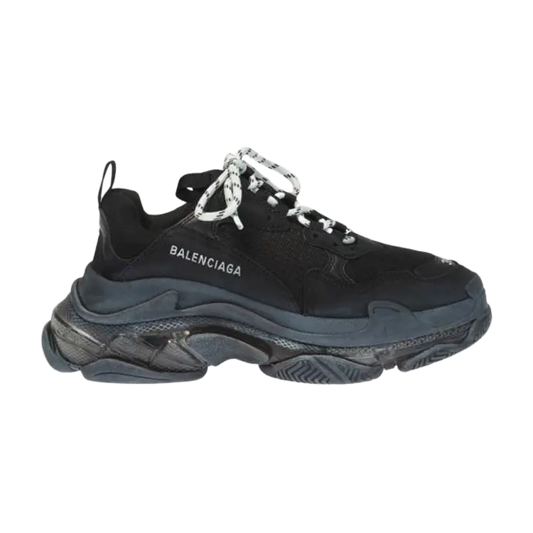 Кроссовки Balenciaga Wmns Triple S Trainer 'Black Clear Sole', черный