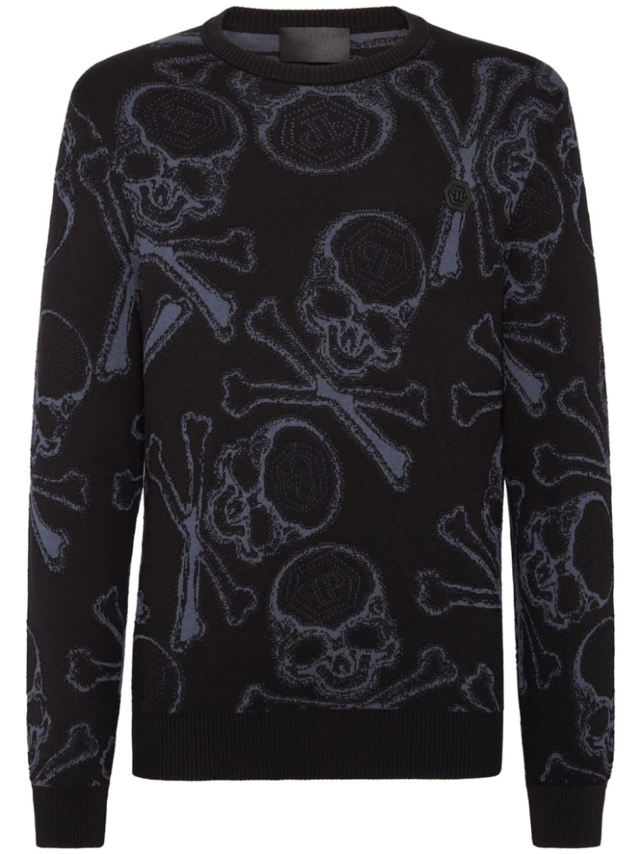 

Philipp Plein жаккардовый джемпер Skull&Bones, черный