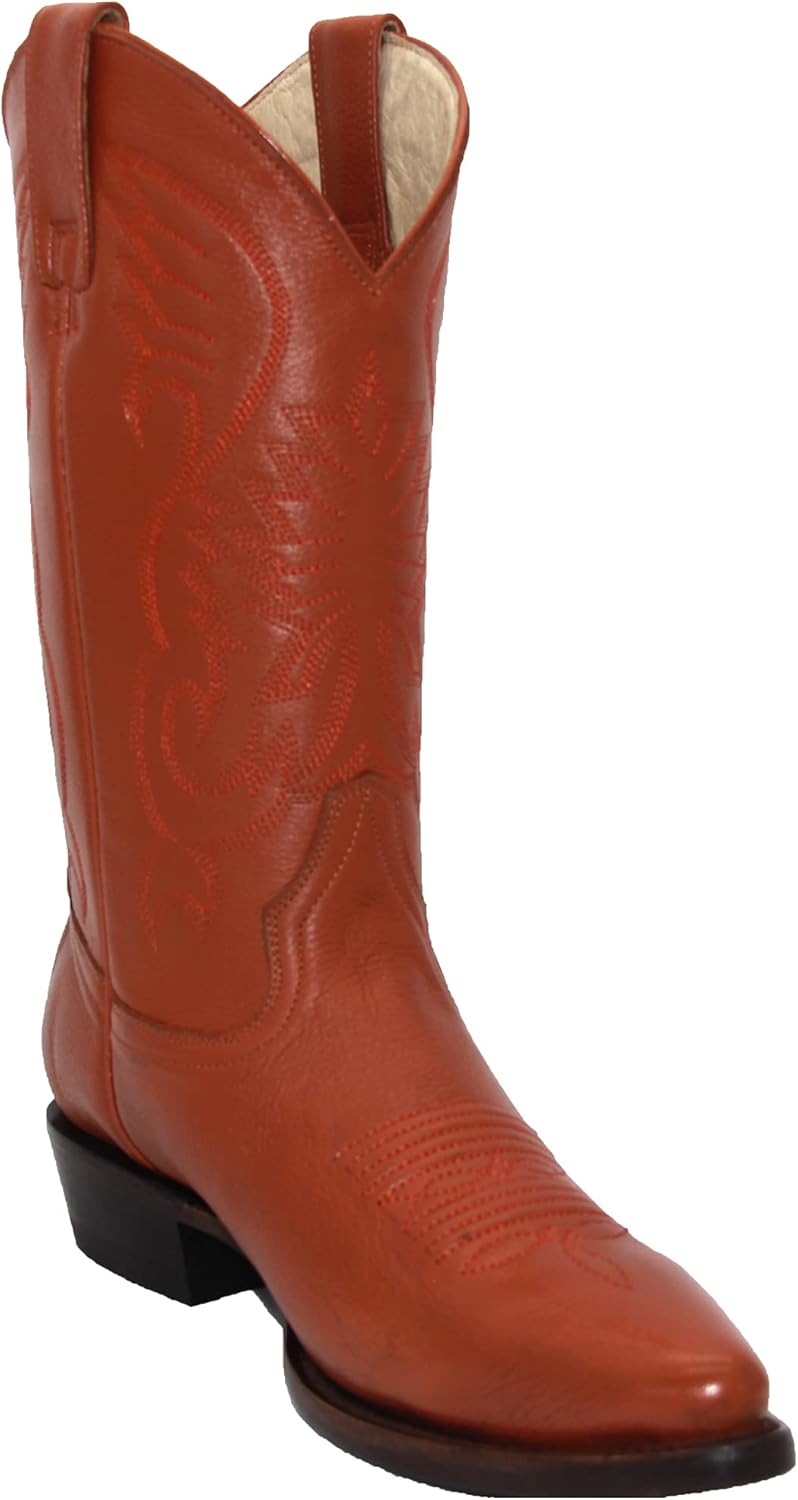 

Мужские роскошные ковбойские сапоги Westerns Shops с J-образным носком из натуральной кожи Generic, Honey