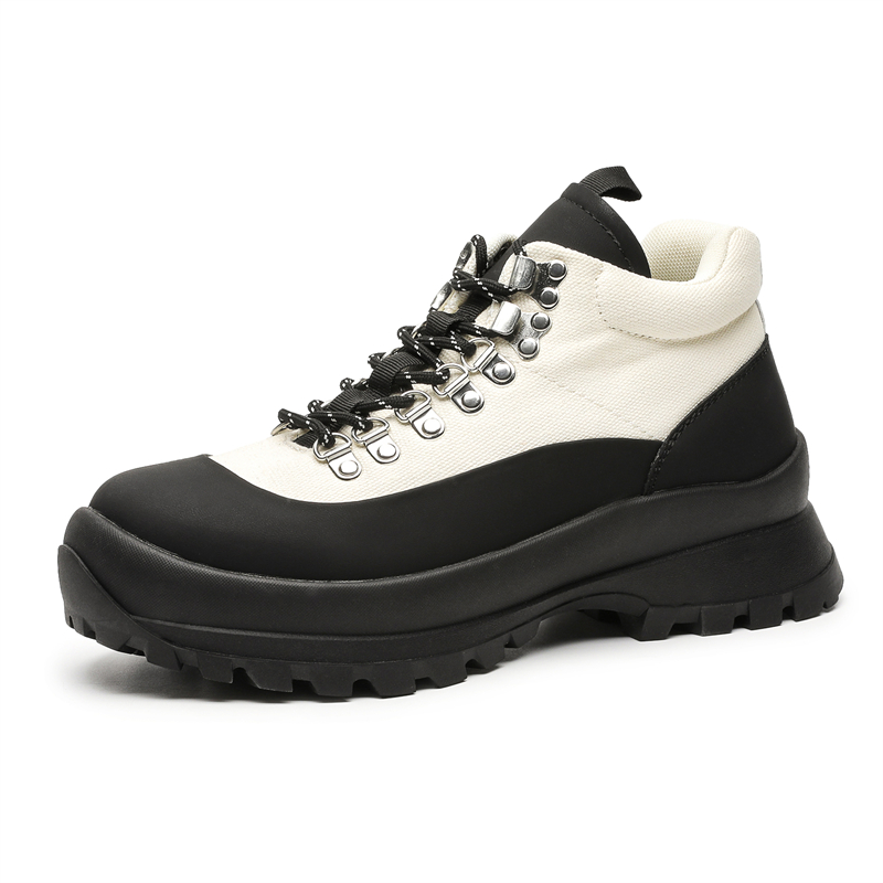 MODENGPAN Мужские повседневные кроссовки Mid Top черные, цвет Black — фото 3