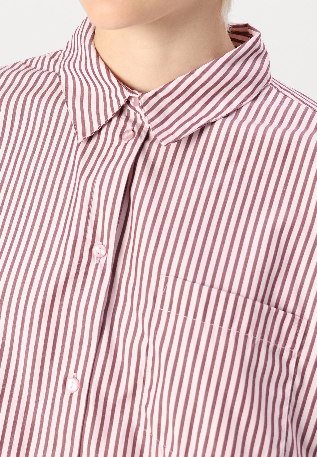 

Блузка на пуговицах PCFEMME LOOSE SHIRT Pieces, бордовый