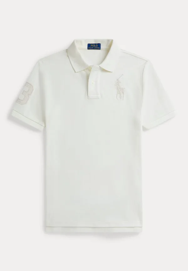 Хлопковая рубашка поло big pony 714y Polo Ralph Lauren, Deckwash White