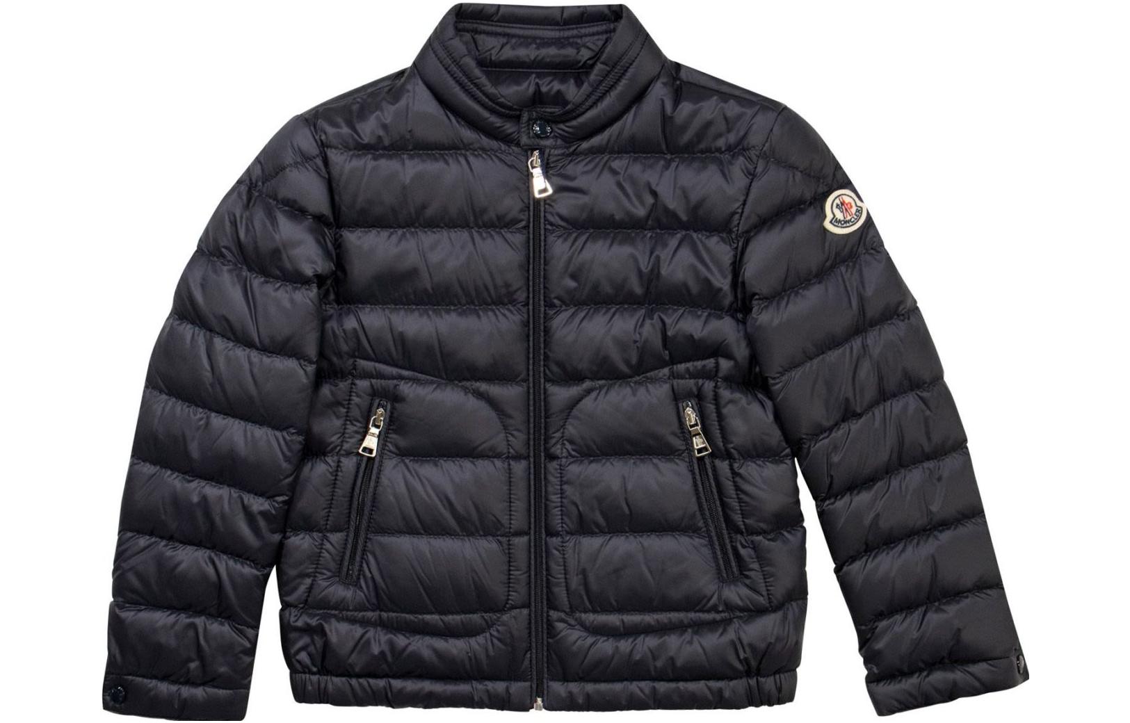 

Детская стеганая куртка Moncler, синий