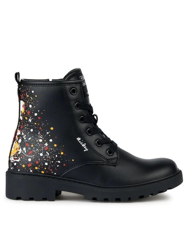 Geox Ботильоны на шнуровке J Casey Girl J2620D 000BC C9240 M черные