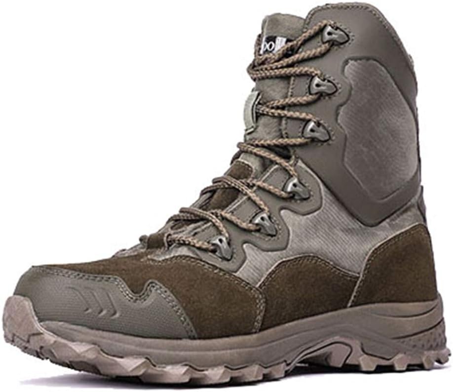 

Мужские тактические ботинки, обувь для походов и кемпинга, армейские высокие кроссовки, легкие, дышащие боевые ботинки, зеленые - 40/UK 7/US 7.5 JLFZC