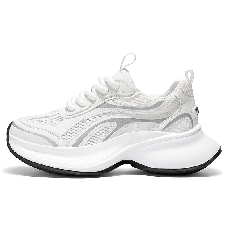 

AD Дышащие кроссовки на платформе для увеличения роста мужские белые, цвет White