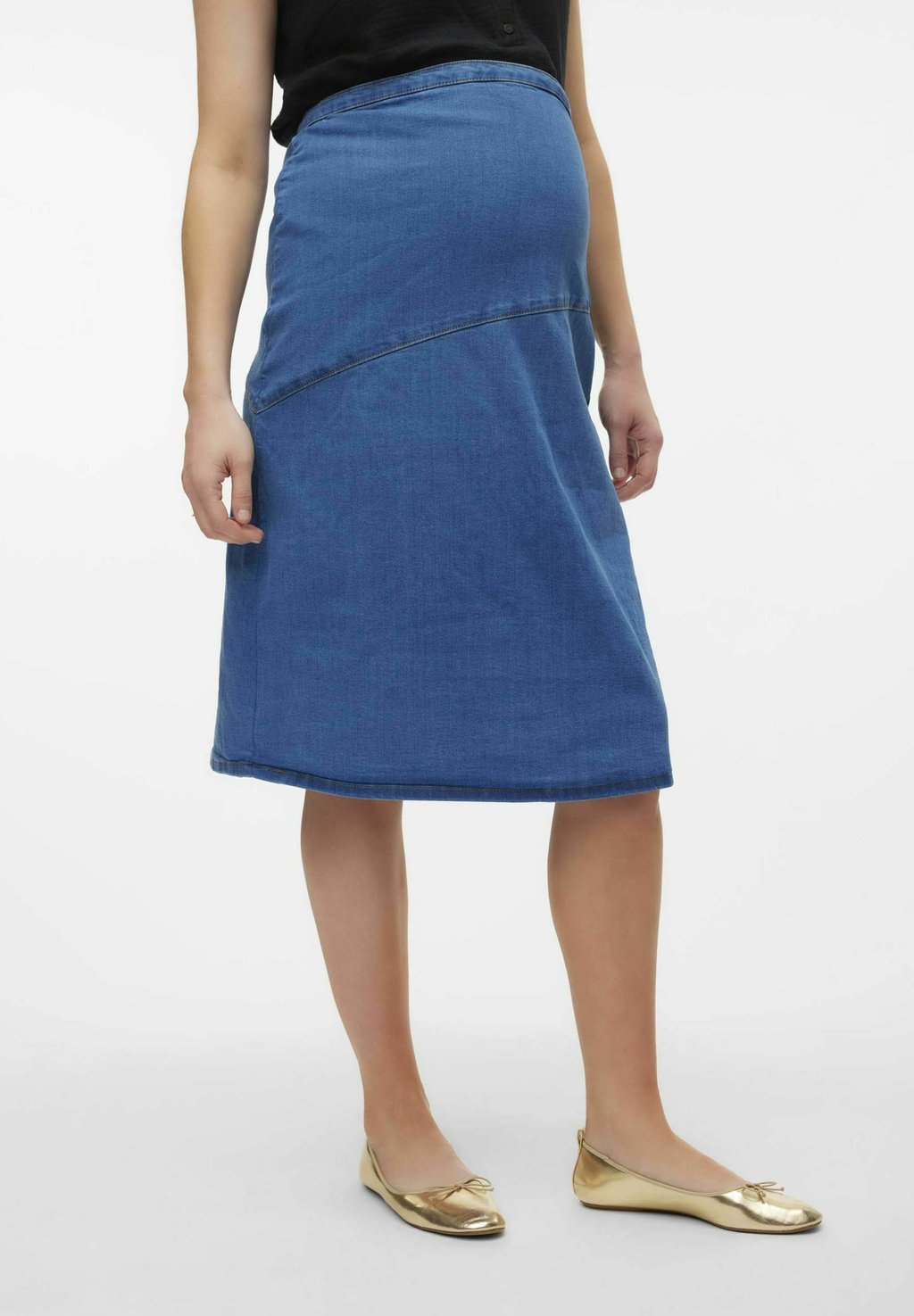 

Джинсовая юбка UMSTANDS - A-line skirt MAMALICIOUS, цвет Medium Blue Denim