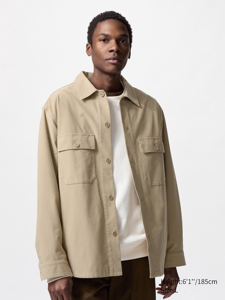 

Рубашка джерси Uniqlo, цвет 31 бежевый
