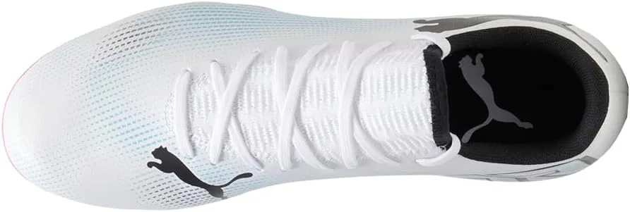 Мужские кроссовки PUMA Future 7 Play Firm для искусственного грунта, Puma White Puma Black Poison Pink — фото 4