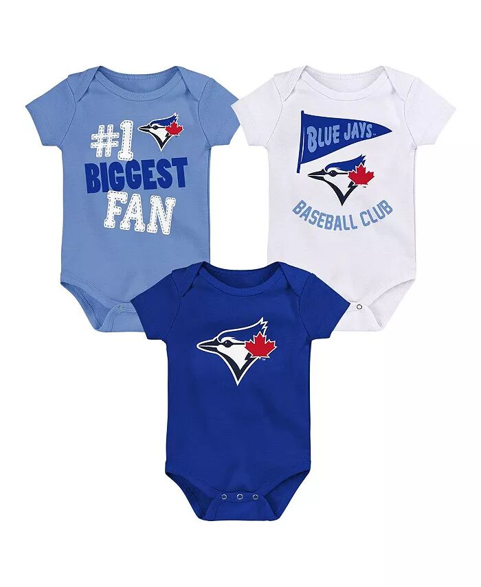 

Комплект из 3 боди с вымпелом болельщика Toronto Blue Jays для мальчиков и девочек Fanatics