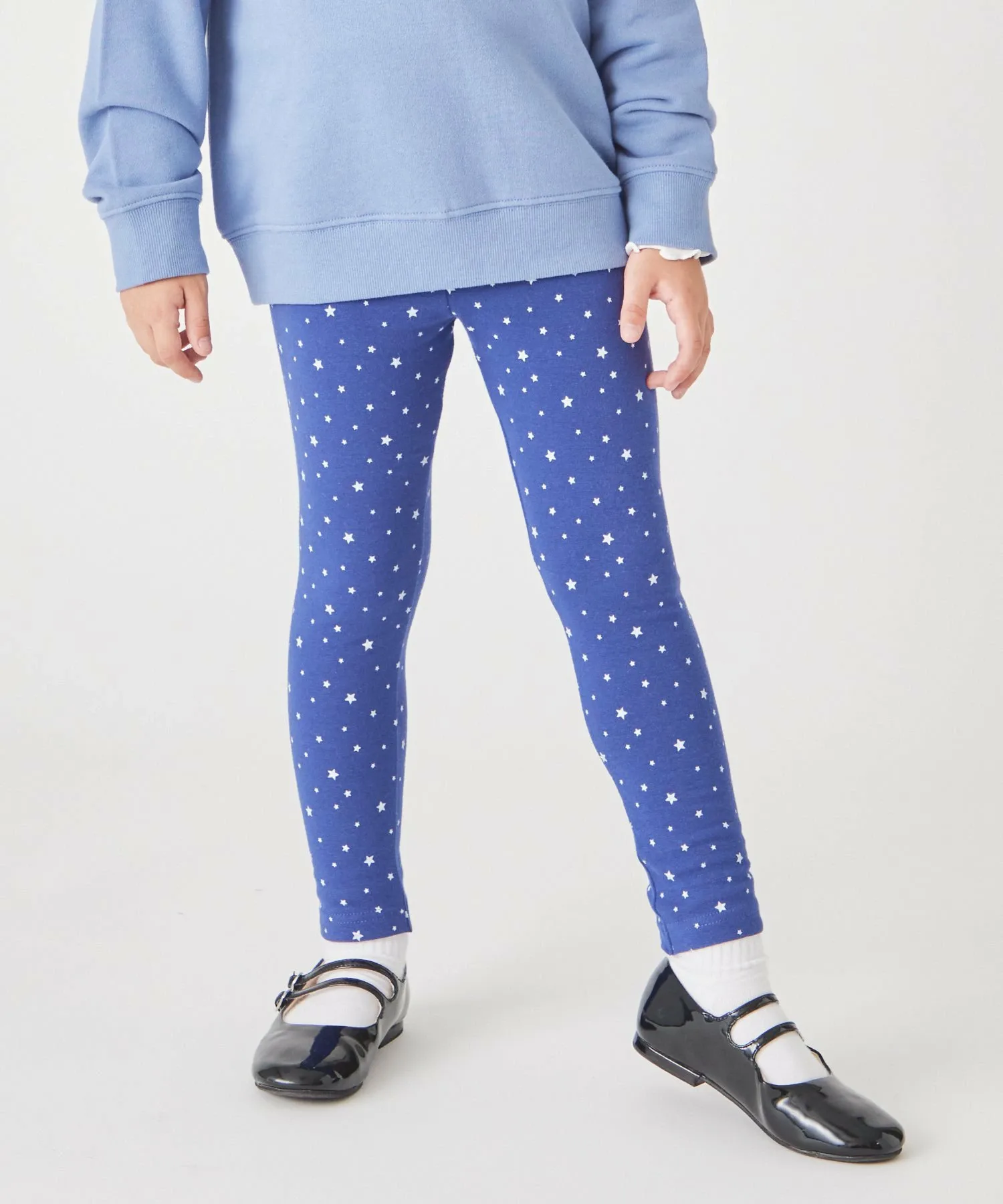 Леггинсы с принтом по всей поверхности Ever Closet, Star Navy