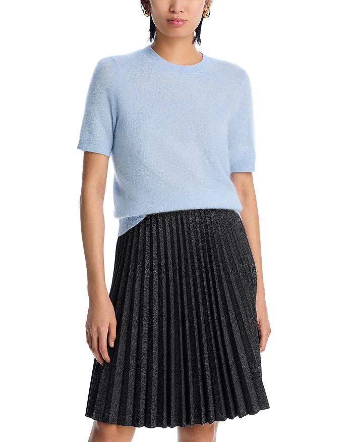 

Короткий рукав свитер – Exclusive C by Bloomingdale's Cashmere, синий