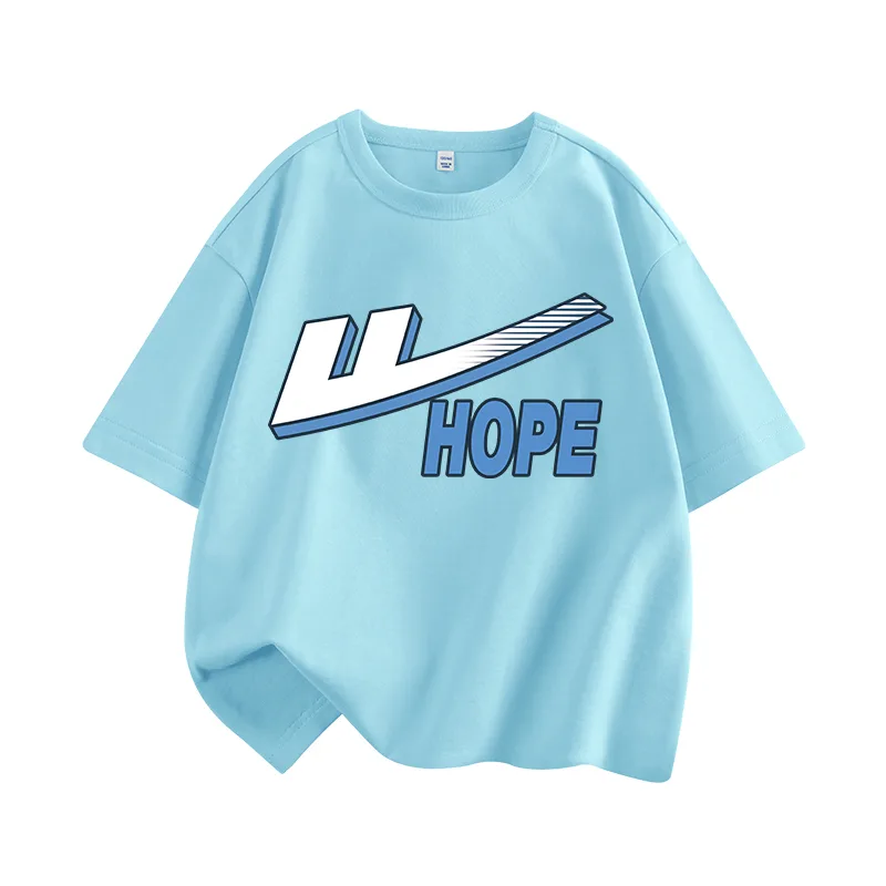 Футболка детская из 100% хлопка WARRIOR, Lake Blue/H Hope English