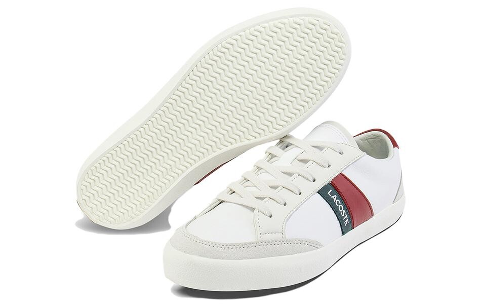 Кеды, скейтборд обувь женская низкая серый/белый Lacoste — фото 4