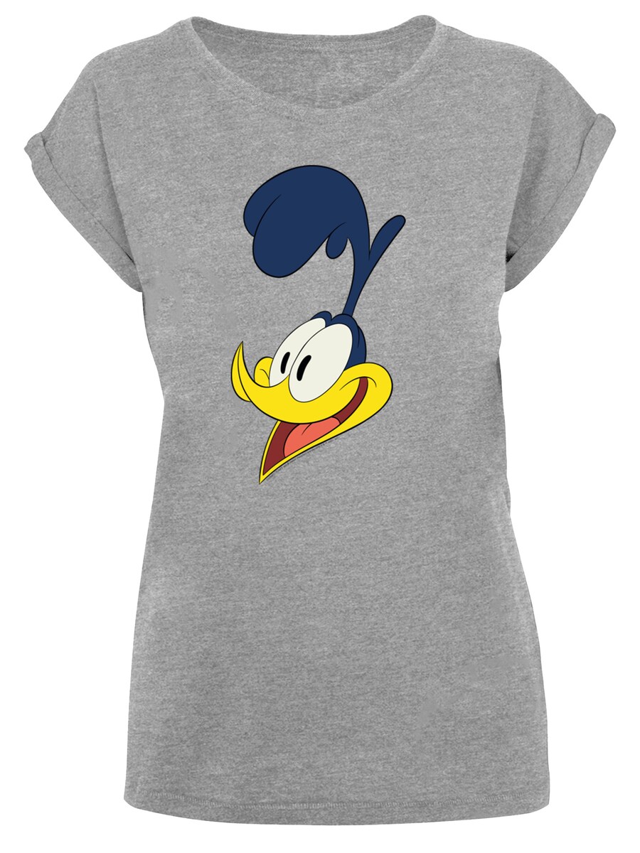

Рубашка F4NT4STIC Looney Tunes Road Runner Face, серый