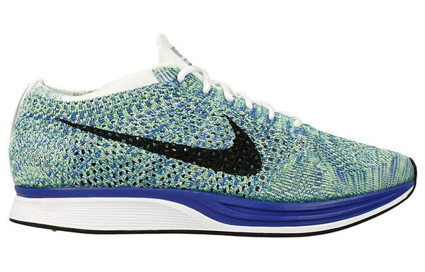 Кроссовки flyknit racer Nike, белый — фото 2