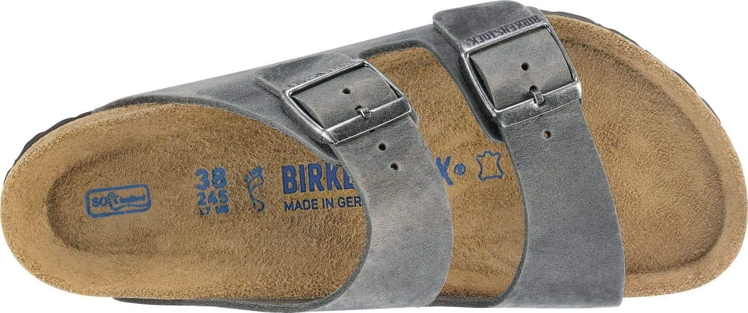 Birkenstock 51061 Взрослый Аризона, унисекс, сабо туфли-лодочки Birko-Flor (обычные), темно-серый — фото 4