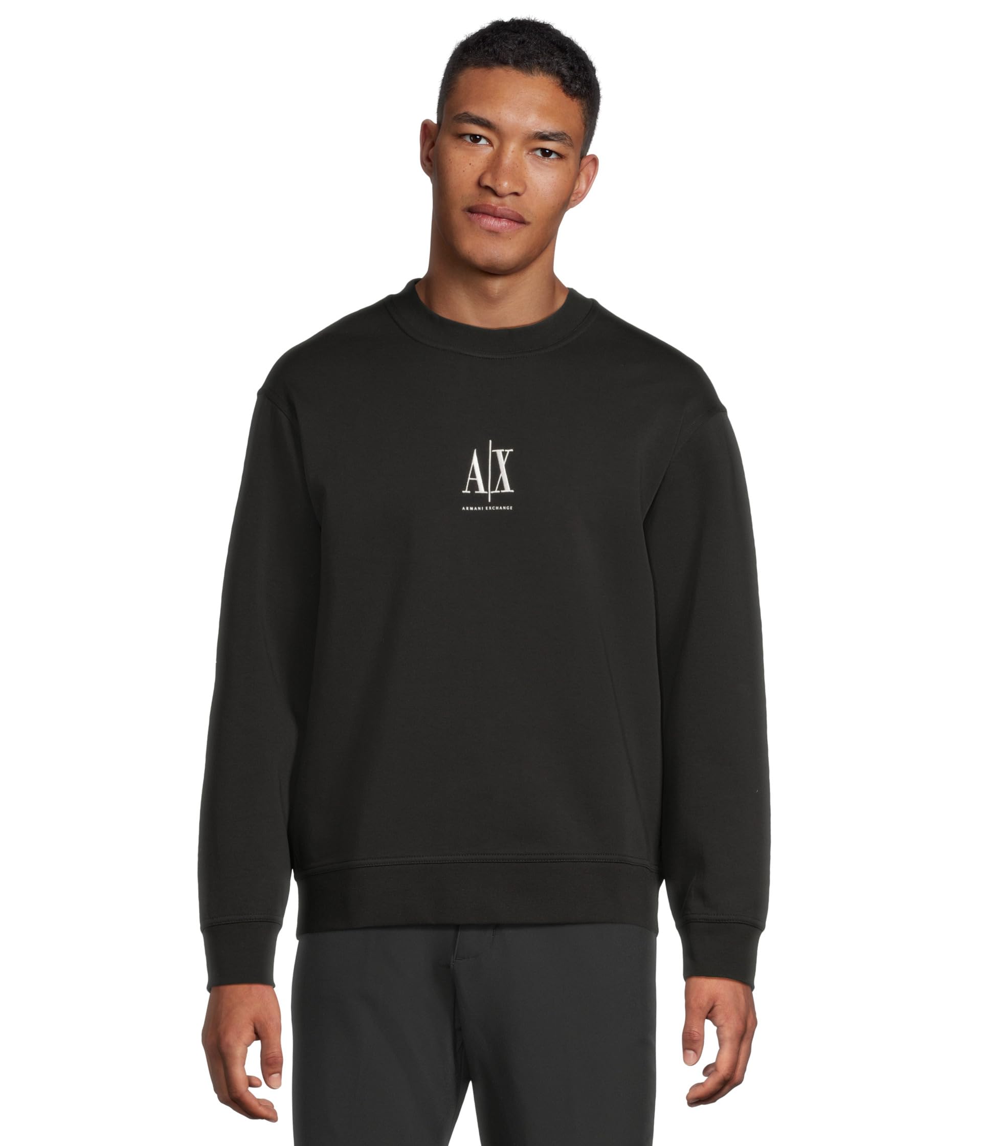 

Толстовка Armani Exchange Icon Logo Sweatshirt, черный