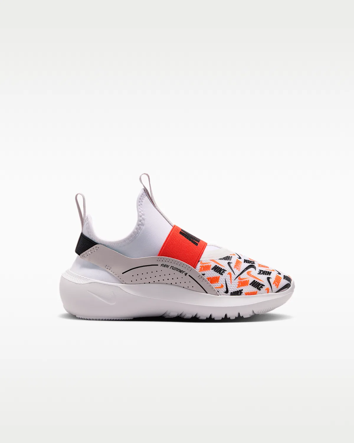 Детские кроссовки Nike Flex Runner, White/Safety Orange/Vast Grey/Black — фото 3