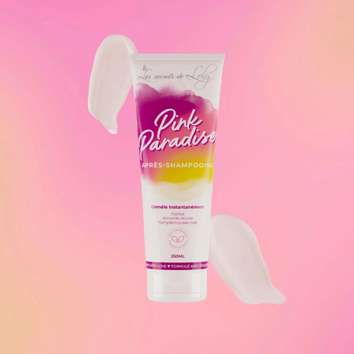 Натуральный кондиционер для распутывания волос «Pink Paradise» от Les Secrets de Loly Les Secrets De Loly — фото 2