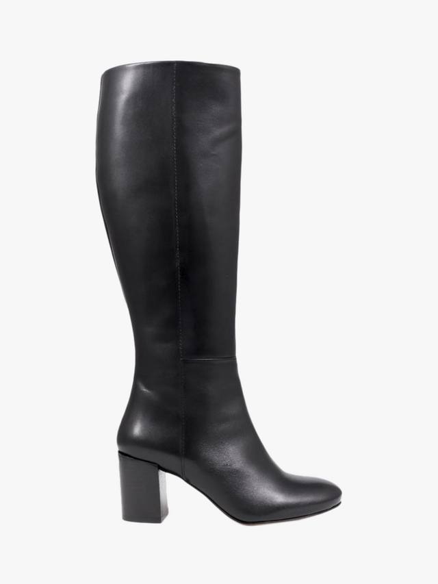 Длинные кожаные ботинки neptune средней ширины для икр Jones Bootmaker, черный