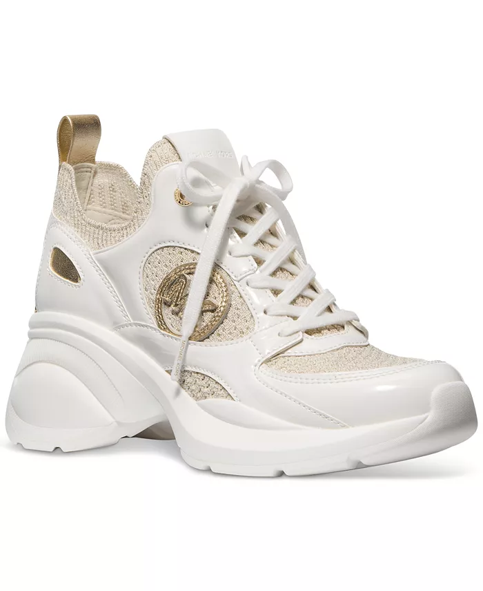 Кроссовки Zuma Knit Trainer Michael Kors, золотой