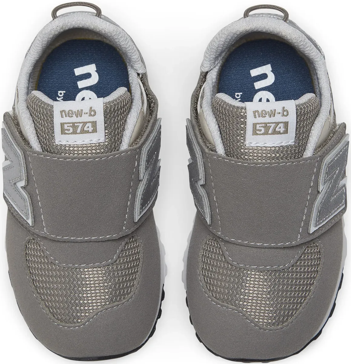 Кроссовки New Balance "NW574", с застежкой-липучкой, серый — фото 3