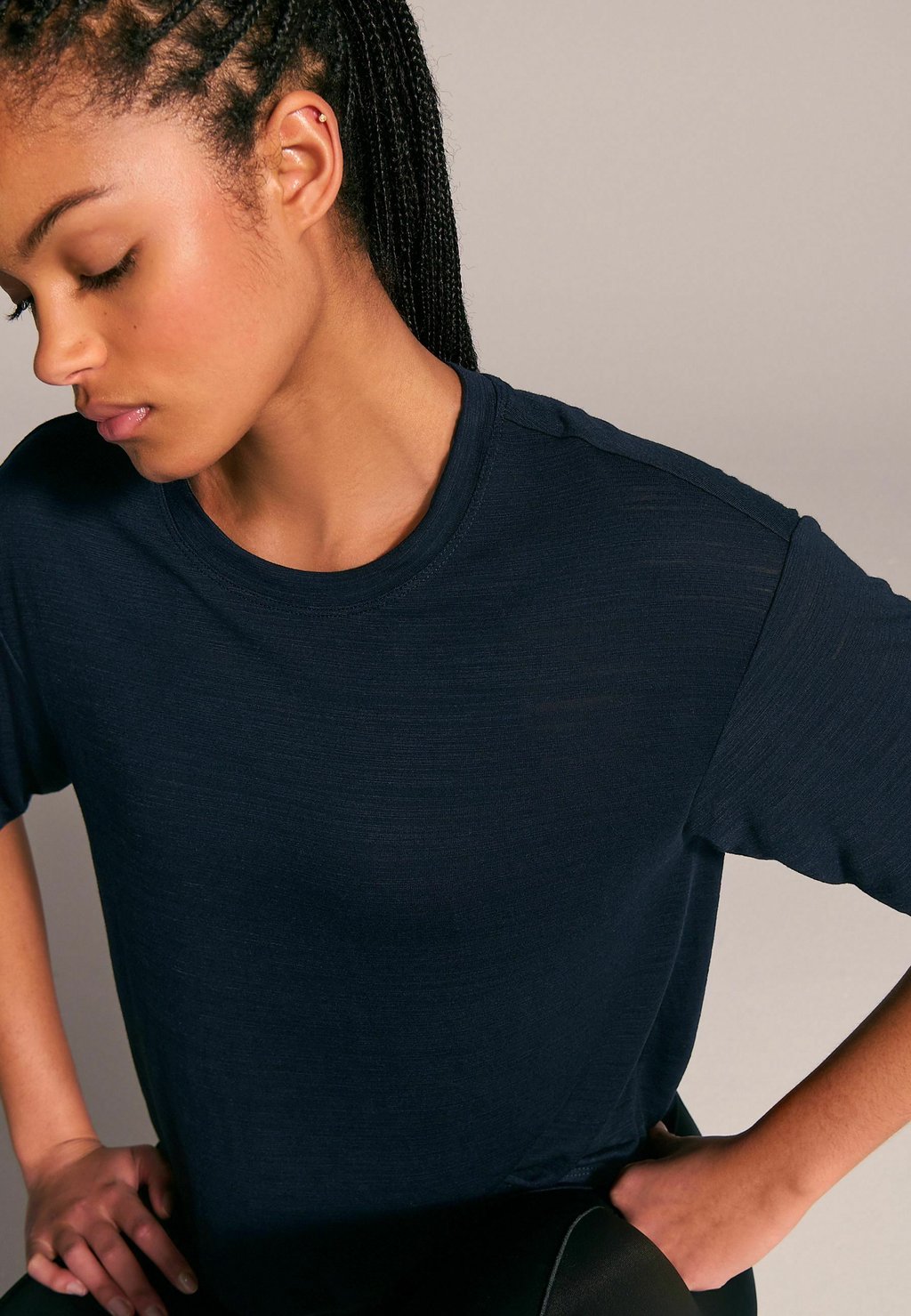 Базовая футболка REGULAR FIT-ACTIVE CREW NECK LIGHTWEIGHT BOXY Next, синий — фото 3