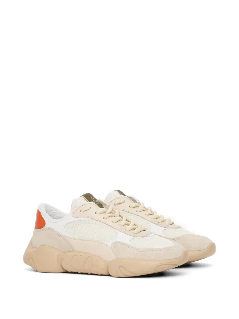 Кроссовки Bubbleback из сетки и замши VALENTINO GARAVANI, бежевый — фото 2