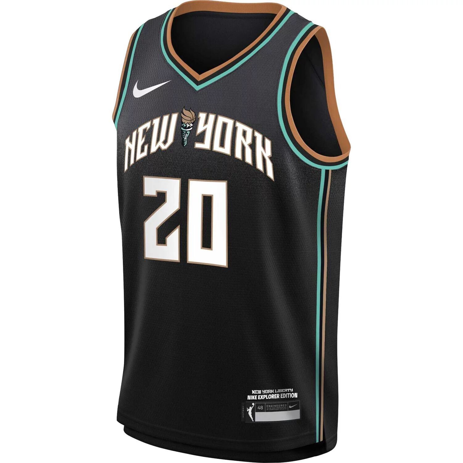 Молодежный черный джерси Nike Sabrina Ionescu New York Liberty Swingman Player — Explorer Edition Nike — фото 2