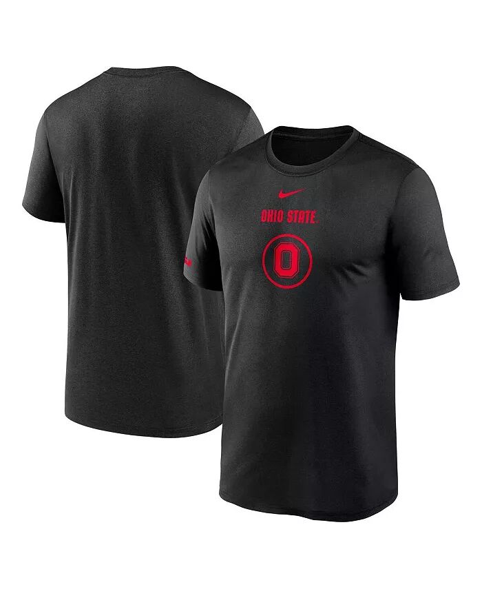 

Мужская черная футболка Ohio State Buckeyes On-Court Basketball Legend Practice Performance Nike