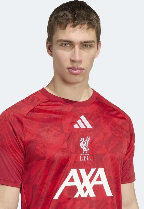 Футболка предматчевая Liverpool FC 26/27, Adidas Performance, красная — фото 4
