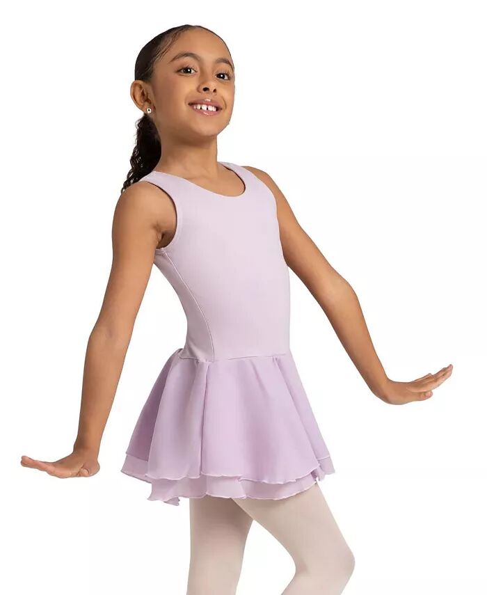Платье-майка с двухслойной юбкой для девочек Capezio, фиолетовый — фото 4