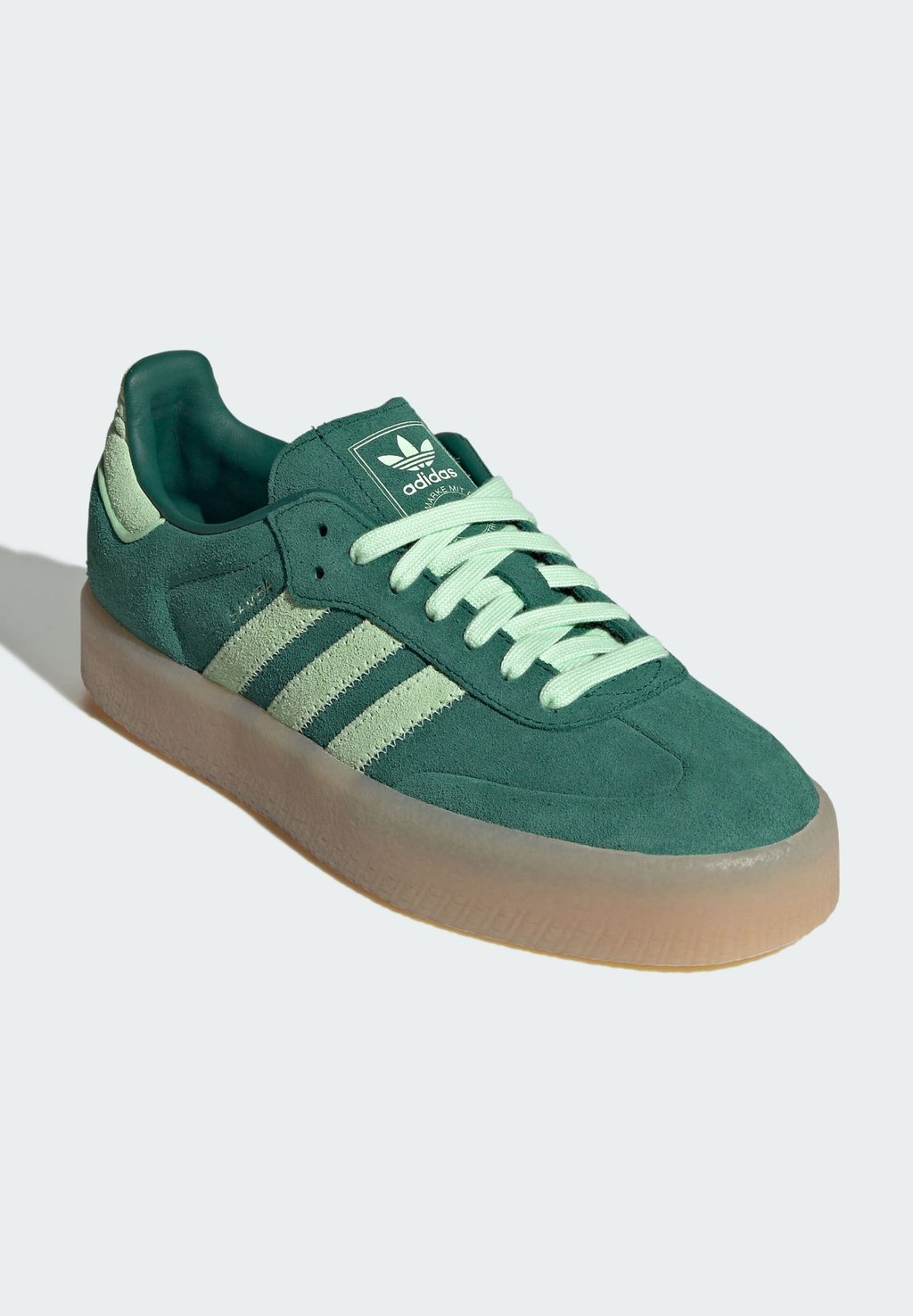 Кроссовки SAMBAE Adidas Originals, зеленый — фото 2