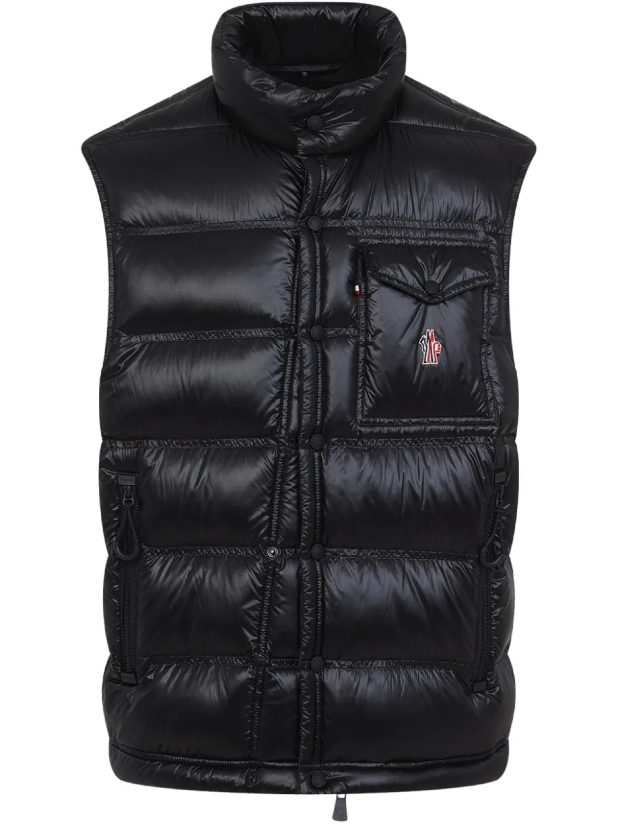 

Жилет Moncler Grenoble с вышитым логотипом, черный