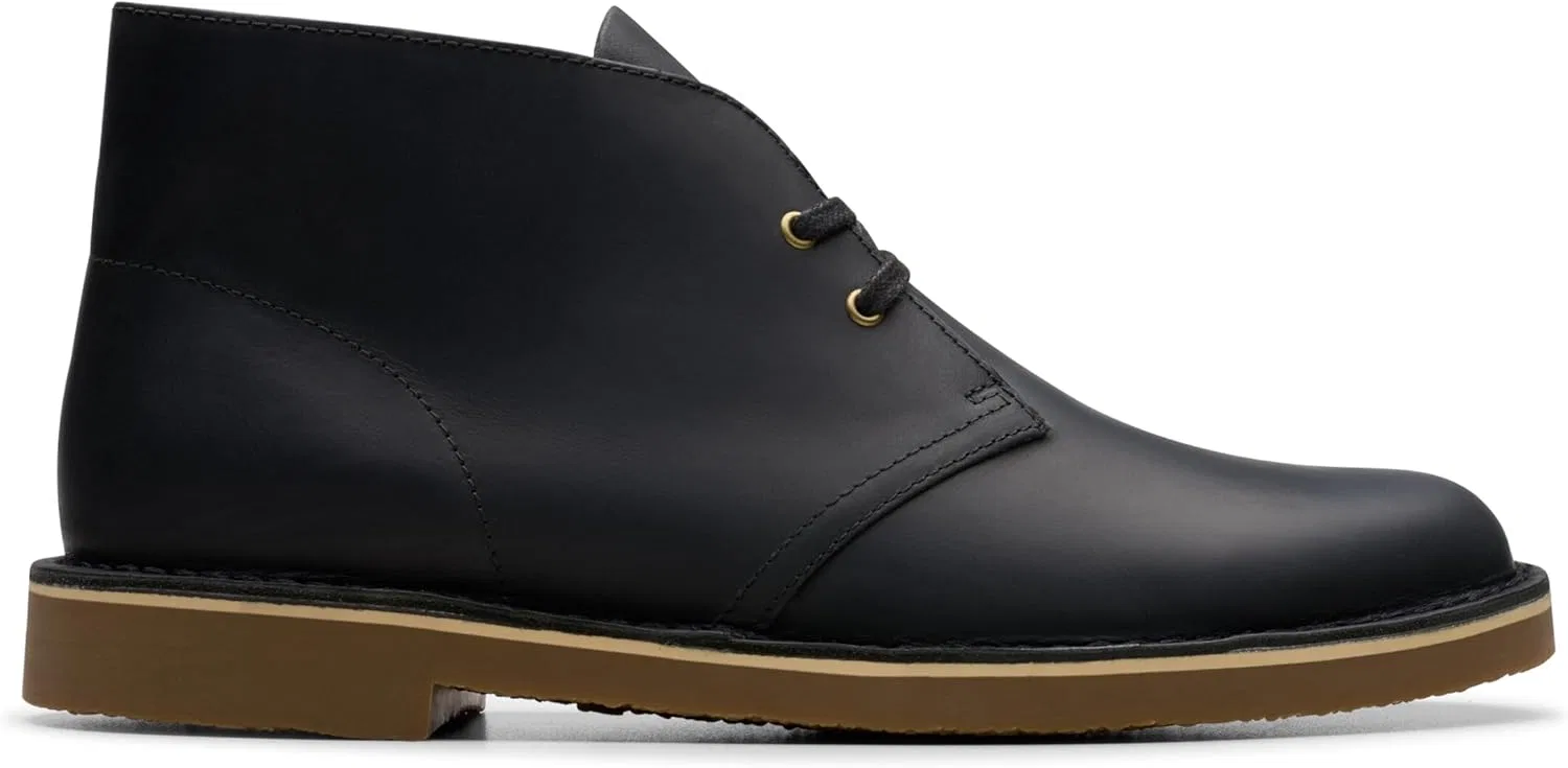 Чукка Clarks, черная кожа — фото 2