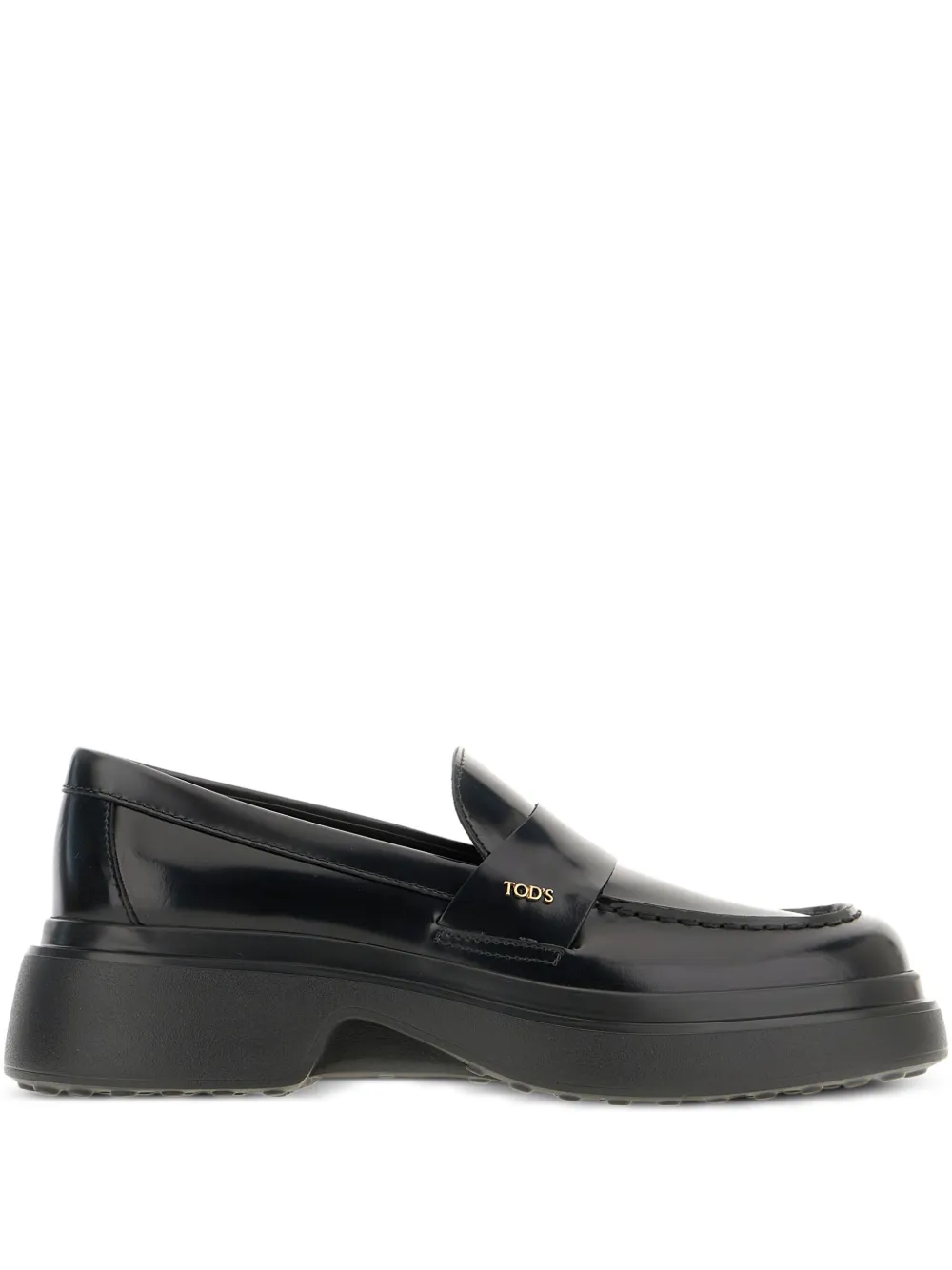 Лоферы на платформе TOD'S, черный