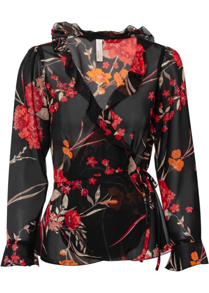 

Шифоновая блузка Bodyflirt Boutique, черный