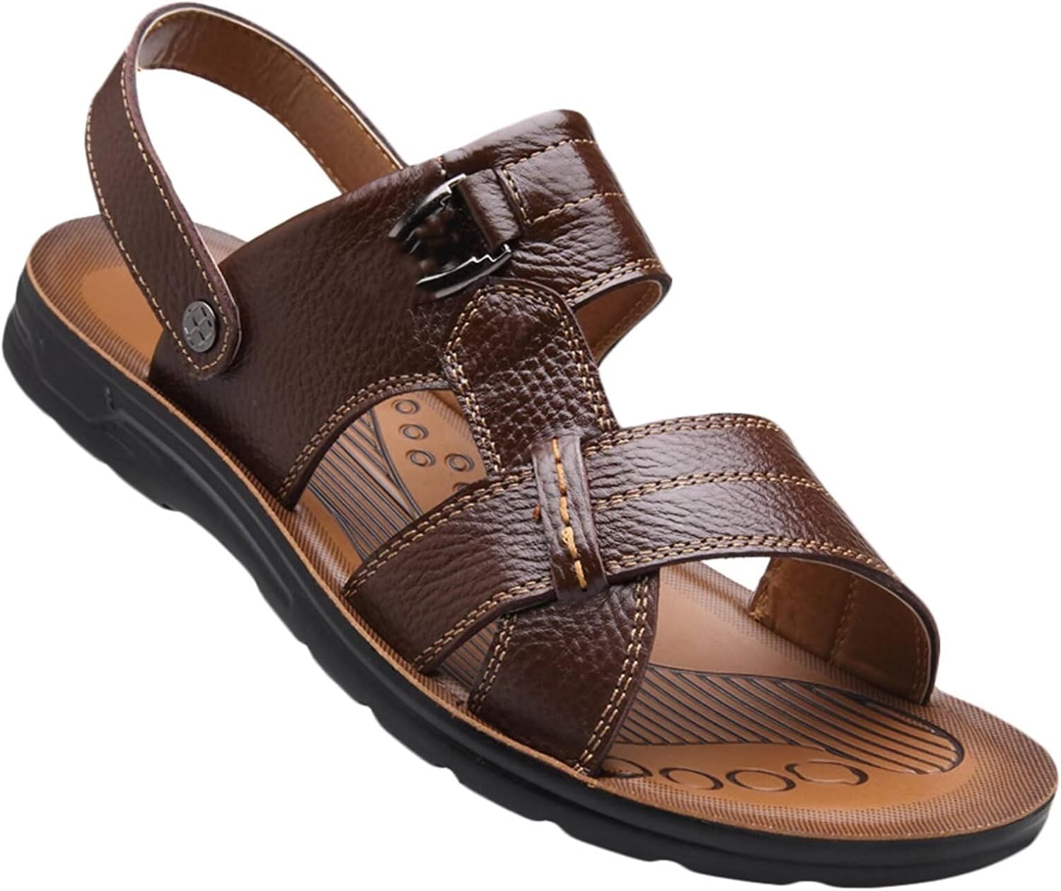 

Мужские сандалии HNVAVQ, кожаные сандалии для пляжа, летние спортивные сандалии, сандалии для прогулок, шлепанцы-рыбака