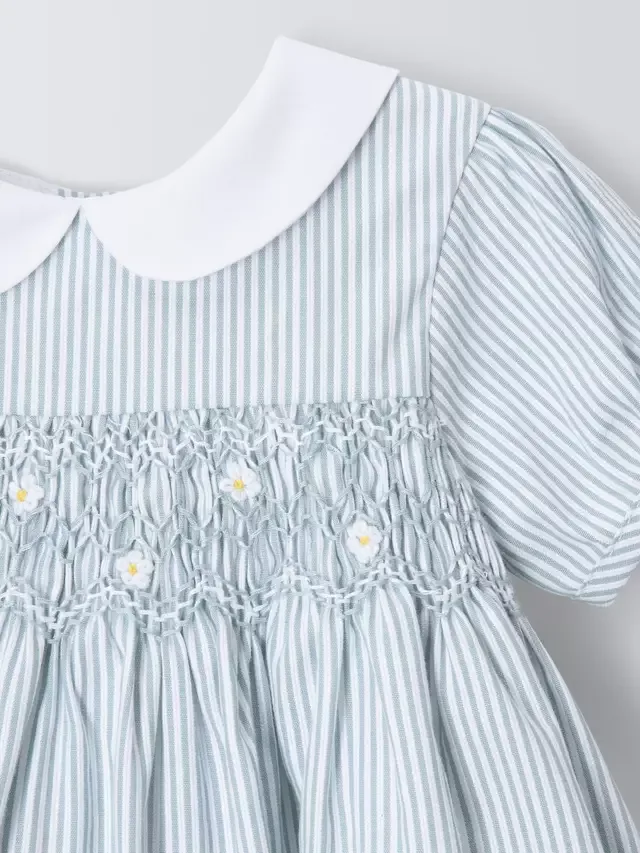 Детский полосатый комплект: платье и трусики-пачки, цвет эфир John Lewis Heirloom Collection — фото 3
