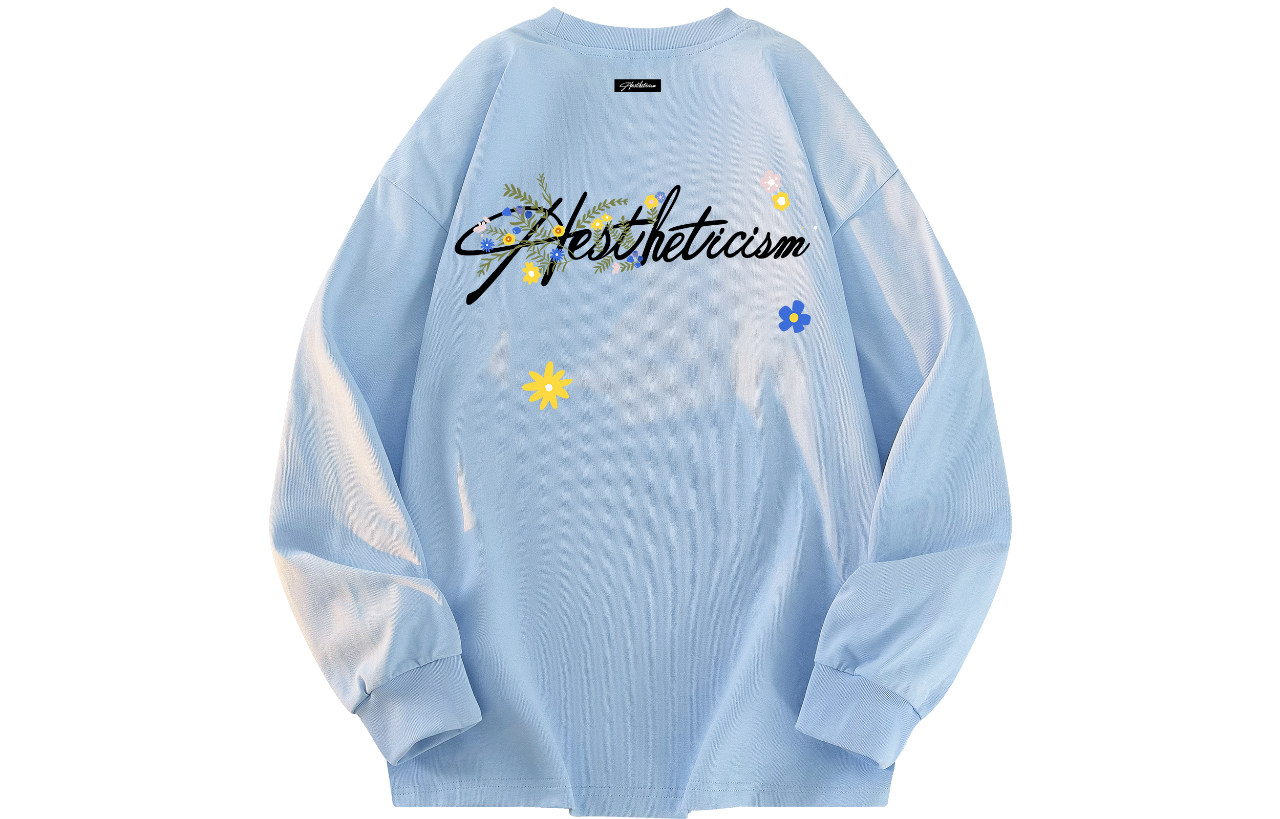 

Футболка Unisex с рукавом Drop Shoulder WARRIOR, светло-синий[upgraded heavyweight long-sleeved]