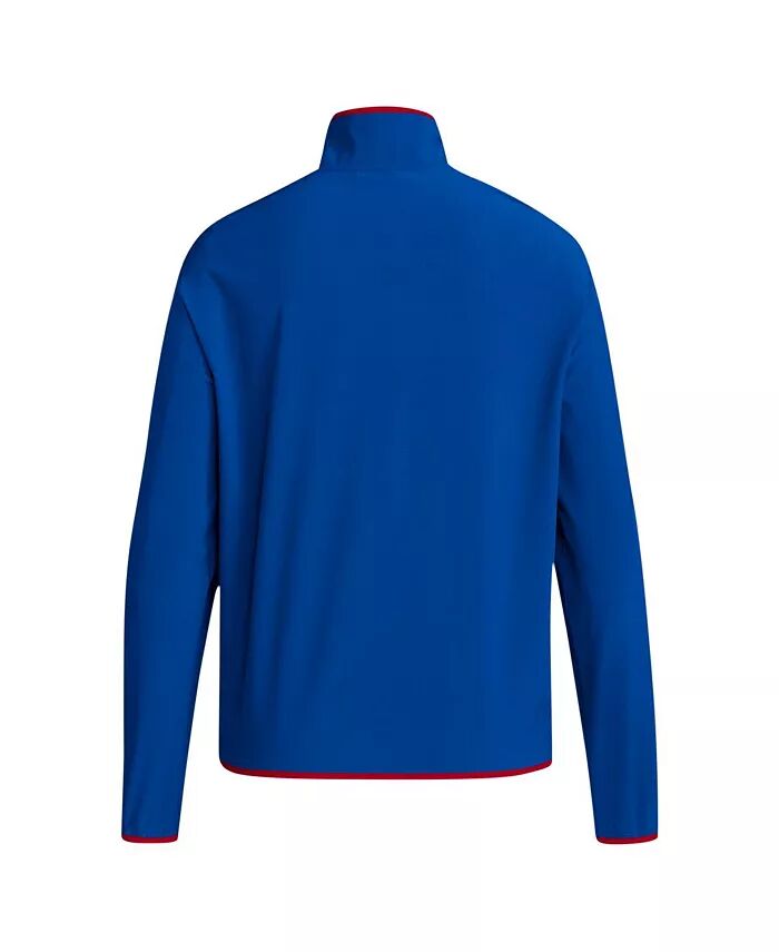Мужская толстовка Royal Kansas Jayhawks Coaches Sideline Half Zip adidas — фото 2