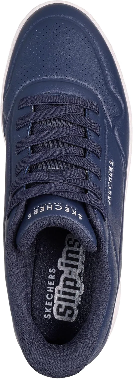 Мужские кроссовки Skechers Uno Ctl - удобные слипоны без застежек, темно-синий — фото 4