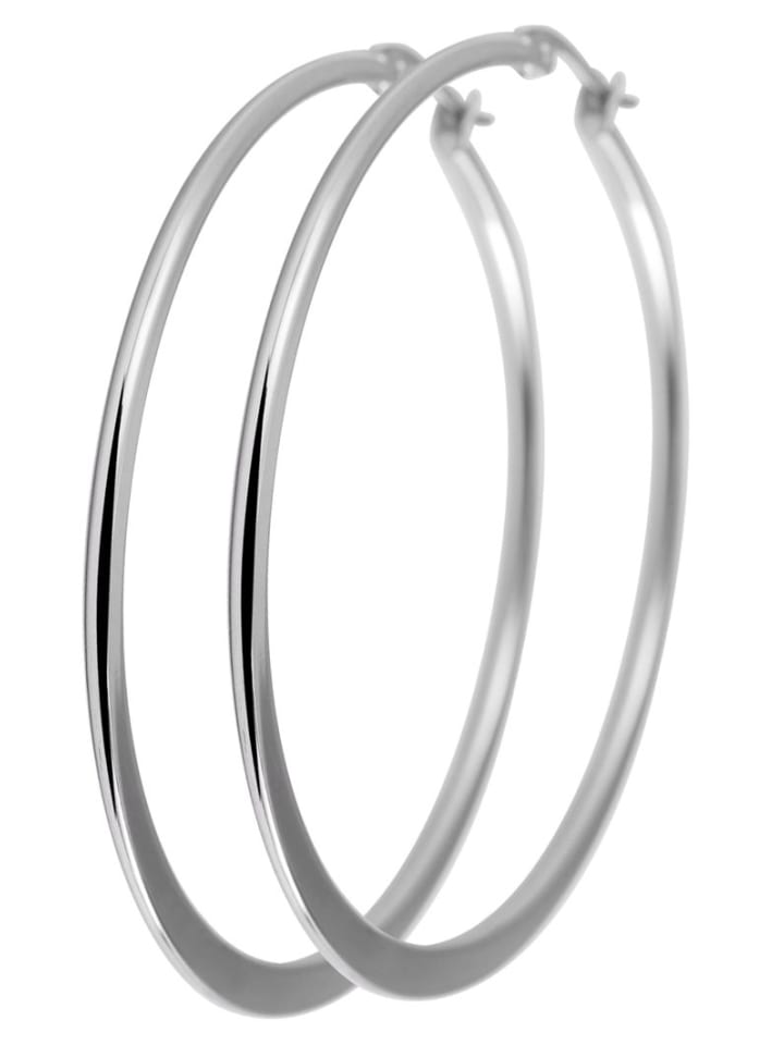 

Adeliás Женские серьги - Серьги-кольца из нержавеющей стали серебристого цвета